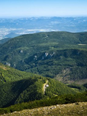 Avusturya Alplerindeki Schneeberg Dağı 'ndan Panoramik Manzara