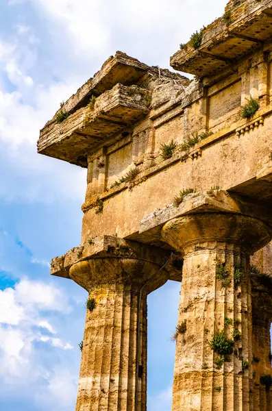 Temple Hera Also Called Temple Neptune Greek Temple Paestum Italy — Stock Photo, Image