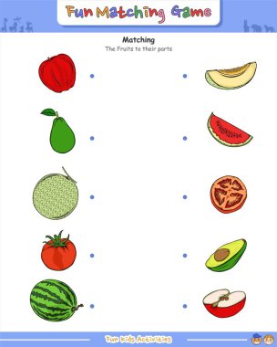 Fruits isminin harfleri karıştırılmış. Çocuklar için eğitici bir oyun. Çocukların oynaması ve öğrenmesi için eğlenceli aktiviteler.