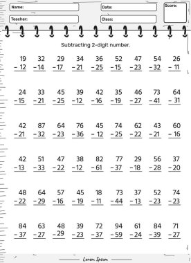 Çıkarma çizelgesi 2 haneli numara. Çocuklar için eğitici bir oyun. Çocukların oynaması ve öğrenmesi için eğlenceli aktiviteler.