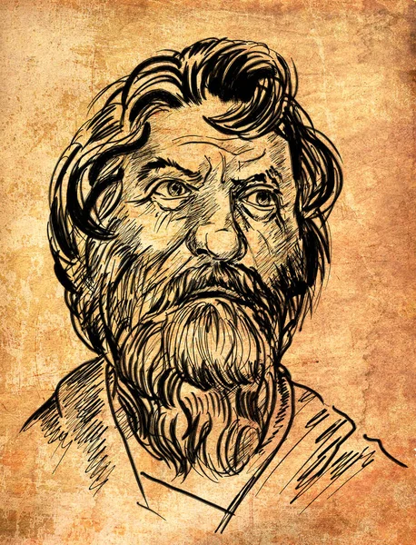 Anlisphenius 450 360 Chr Oude Griekse Filosoof Stichter Van Cynische — Stockfoto
