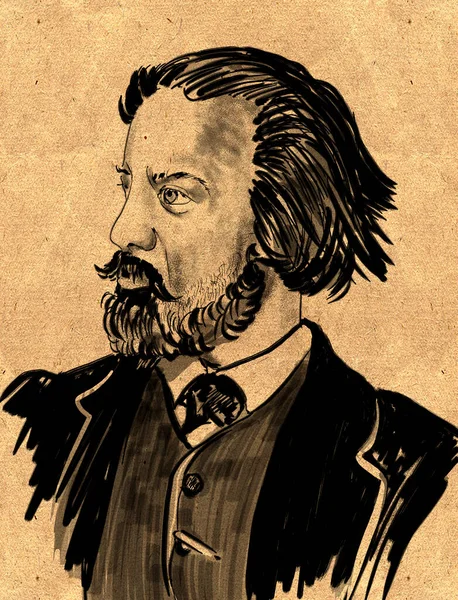 Paul Johan Ludwig Von Heise Německý Spisovatel Syn Slavného Filologa — Stock fotografie