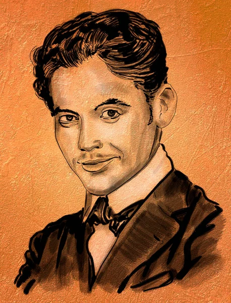 페데리코 가르시아 Federico Garcia Lorca 스페인 극작가로 스페인 연극의 기본적 스톡 사진