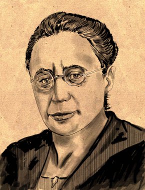 Amalie Emmy Noether was a German mathematician who made many important contributions to abstract algebra. She discovered Noether's First and Second Theorem clipart