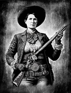 Martha Jane Cannary , better known as Calamity Jane, was a well-known American frontiers woman, sharpshooter, and raconteur.  clipart