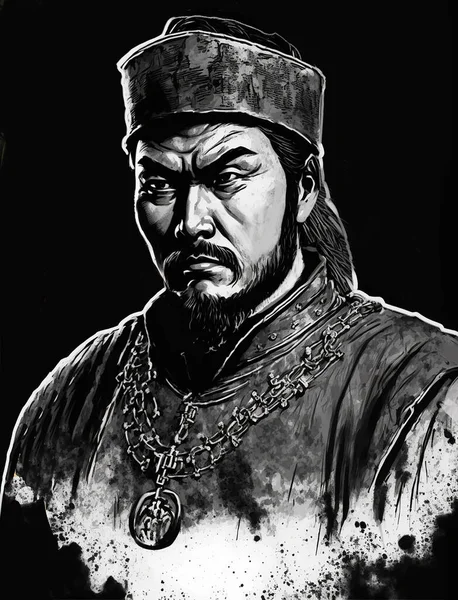Yesugei BaghaturまたはYeskhei 1134年 1171年 後のチンギス ハーン 英語版 と呼ばれるカマド モンゴル連盟の長 — ストック写真