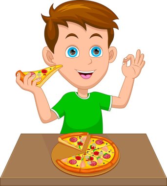 küçük boy pizza yemek