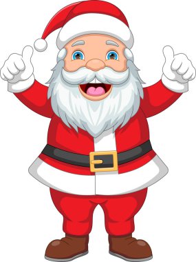 Noel Baba karikatür çiziyor.