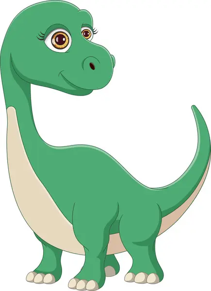 Schattig Baby Dinosaurus Cartoon Stockvector
