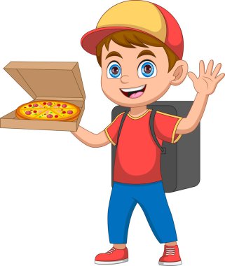 Tatlı pizzacı çocuk çizgi filmi.