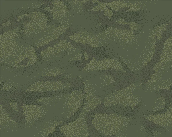 Camuflagem Woodland Padrão Sem Costura Splash Pulverizado Textura Castanho Azeitona — Vetor de Stock