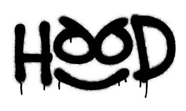 Grafiti etiketi HOOD (argo, 