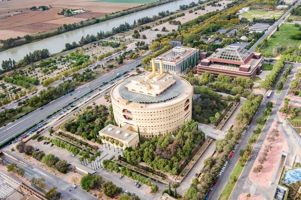 Luftaufnahme Des Als Torre Triana Bekannten Gebäudes Der Regierung Von — Stockfoto