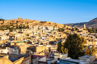 Beautiful cityscape of Arabic medina in Fez, Morocco, North Africa