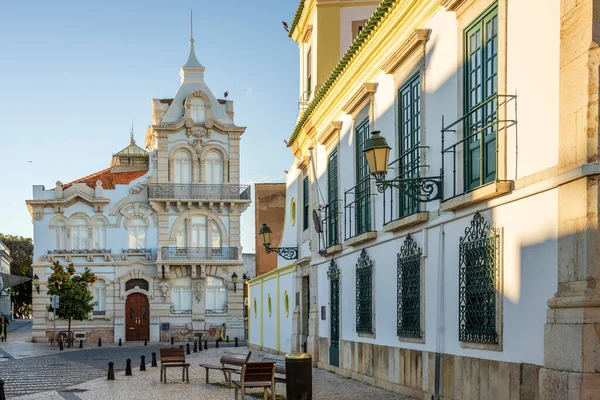 Beautiful Belmarco Palace Beginning 20Th Century Downtown Faro Algarve Portugal — Stock Photo, Image