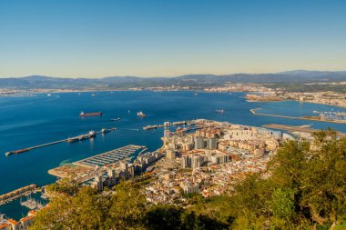 Cebelitarık 'tan güzel manzara, İspanya Güney Sahili, Avrupa