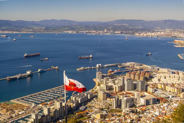 stock image Beautiful Landscape View from Gibraltar in Spain South Coast, Europe