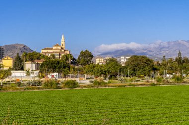Granada, İspanya 'daki Motril' de Başbakanımızın Sığınağı ile manzara ve şehir manzarası