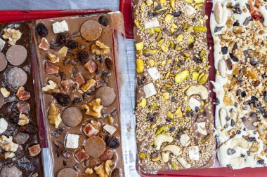 Mijas, Malaga, İspanya 'da lezzetli el yapımı çikolatalar.