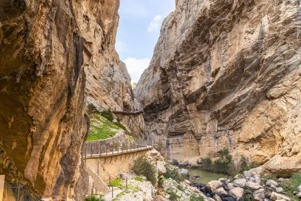 El Caminito Del Rey ya da Kralın Yolu - Malaga Eyaleti 'nde Yürüyüş Yolu, İspanya