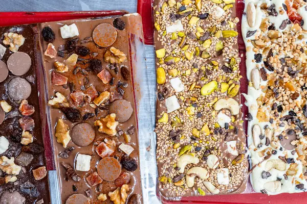 Mijas, Malaga, İspanya 'da lezzetli el yapımı çikolatalar.