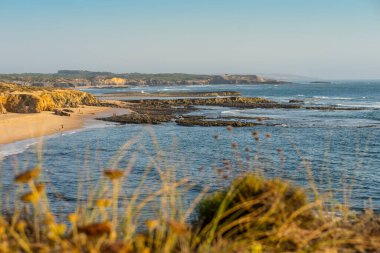 Portekiz, Odemira 'daki Vila Nova de Milfontes' in güzel manzarası