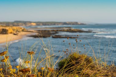 Portekiz, Odemira 'daki Vila Nova de Milfontes' in güzel manzarası