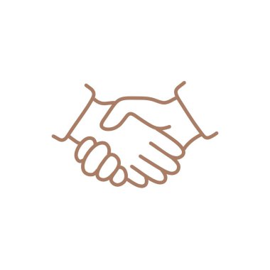   El sıkışalım. İş tokalaşma ikonu. Instagram hikayeleri, siteler ve diğer sosyal ağlar için simge.