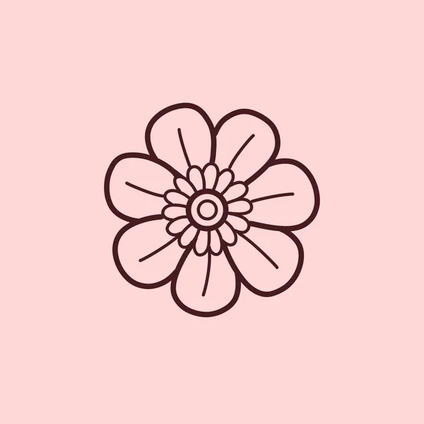 Flower. Flower icon. Icon for Instagram highlights, stories, sites, other social networks.