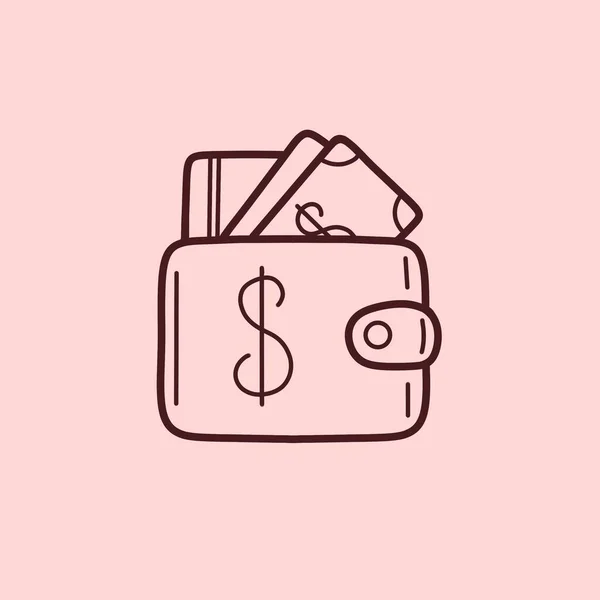Wallet Wallet Icon Icon Instagram Stories Sites Other Social Networks — Stock Photo, Image