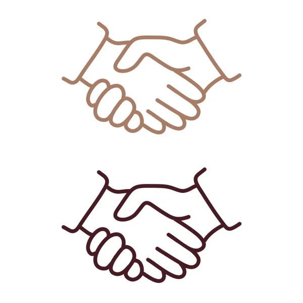 Handshake. Business handshake icon. Icon for Instagram stories, sites, other social networks.