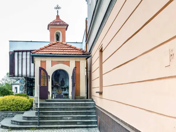 Polonya 'nın Nowy Sacz şehrinde güzel bir Katolik kilisesi..