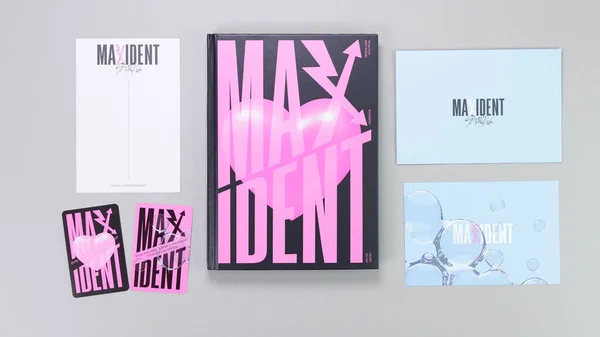 Stray Kids Maxident Mini Album Box Set Grey Music South — Stock Photo, Image