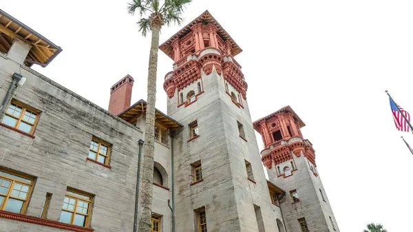 stock image Restored Historic Architecture of the Lightner Museum in St. Augustine Florida - St. Augustine, Florida USA 03.15.2024.