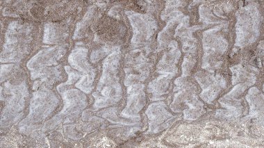 Abstract image of intricate patterns formed in the sand of a beach. clipart