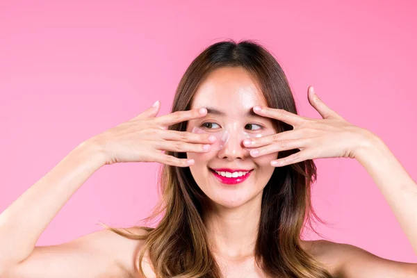 Eye Behandeling Verjonging Haar Onder Ogen Gezichtsverzorging Make Van Schoonheid — Stockfoto