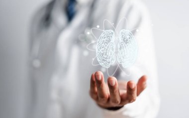 Sanal insan beyni tutan doktor, yaratıcı zeka düşüncesi ya da Alzheimer, Parkinson hastalığı, bunama, felç, nöbet ya da akıl sağlığı. Nöroloji ve Psikoloji.