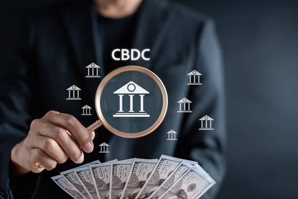 CBDC Central Bank Digital Currency. Financial technology exchange, money and digital asset. digital currency of the Central Bank and transaction in different currency.