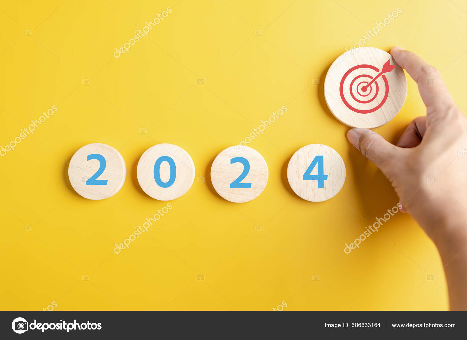 Focus New Year 2024 Target Objective Countdown Merry Christmas Happy