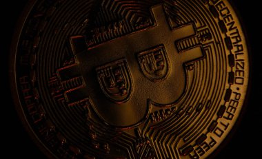 Altın işaret bitcoin sanal şifreli para birimi btc. Elektronik merkeziyet parası, modern ödeme, finans, çevrimiçi iş, hisse senedi, tasarruf, yatırım. Küresel ekonomi piyasasında uygun ödeme