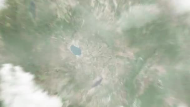 Zoom Terre Espace Dodoma Tanzanie Suivi Par Zoom Arrière Travers — Video