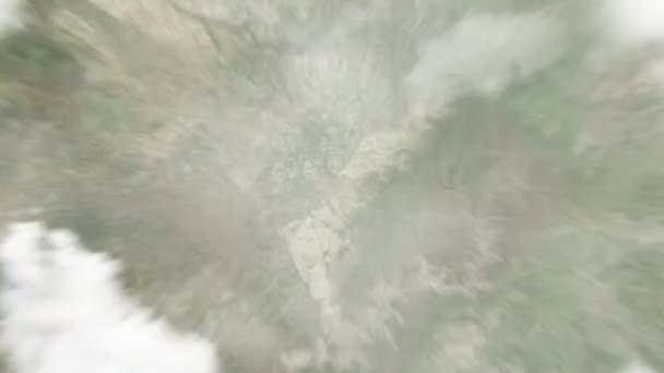 Zoom Sur Terre Depuis Espace Jusqu Maseru Lesotho Place Nexx — Video