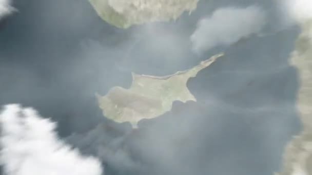 Zoom Terre Espace Nicosie Chypre Sur Place Eleftheria Suivi Par — Video