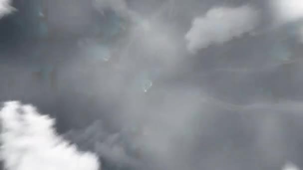 Dünya Uzaydan Funafuti Tuvalu Zum Yapıyor Arkasından Bulutlar Atmosferden Uzaya — Stok video