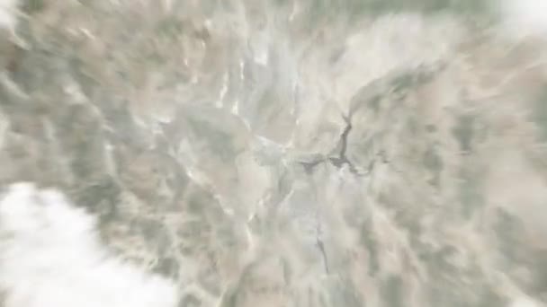 Земля Збільшує Масштаб Космосу Північний Лас Вегас Сша Далі Збільшуємо — стокове відео