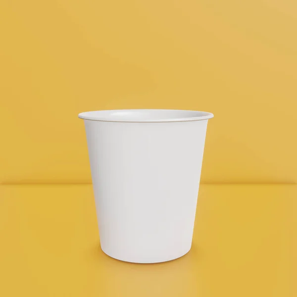 Papiertasse Unzen Illustration Bild Kaffee Teepapiertasse Attrappe Bis Design Realstic — Stockfoto