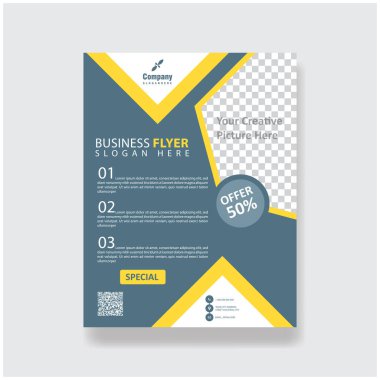 Yaratıcı el ilanı tasarım şablonu