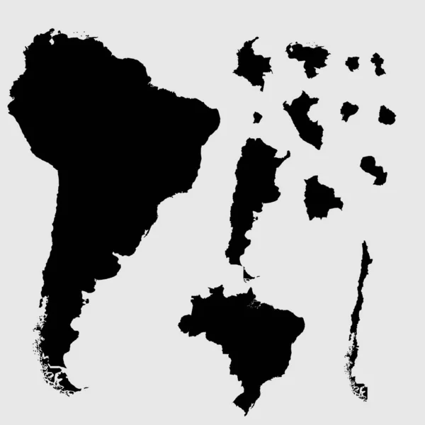 South America Country Vector Image — Stockový vektor