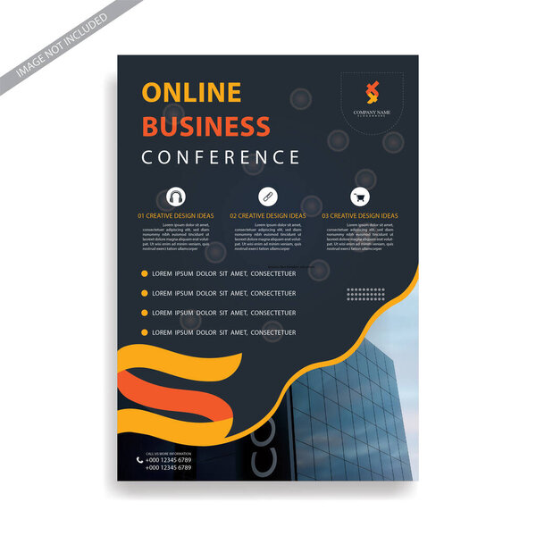online business flyer design template