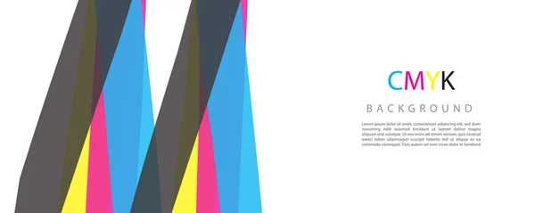 Cmyk Farbe Abstrakter Geometrischer Hintergrund Vektor Illustration Für Ihr Design — Stockfoto